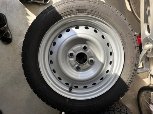 美品スズキ純正ホイール&155/65r14スタッドレス