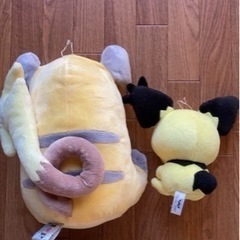 ポケモンのぬいぐるみ(ピチュー＆ライチュウ)の画像