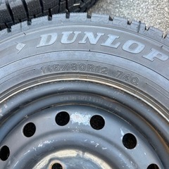 スタッドレス　てっちん付き　145/80R12の画像