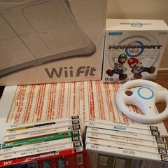 動作未確認　任天堂　wii　ソフトまとめ　マリオカート　wiiFIT