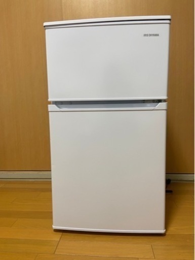 【美品】急ぎ★2021年製アイリスオーヤマ90L小型冷蔵庫2ドア/ホワイト¥5,000