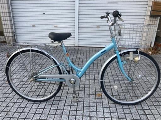 【26インチ自転車】内装3段変速付　センタースプリング仕様　前後タイヤ、前カゴ、サドル新品❗️若林自転車　浜大津店　SALE中❗️