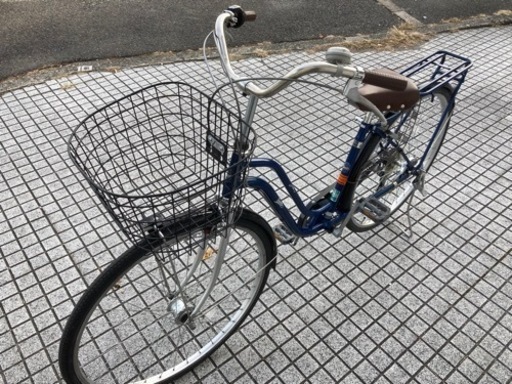 【27インチ自転車】美品❗️6段変速　LEDオートライト付　リヤタイヤ新品❗️BAA認定車　若林自転車　浜大津店　SALE中❗️
