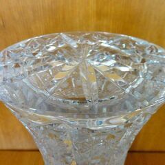 VARSOVIA/バルソビア クリスタル花瓶 フラワーベース ハンドカット レース模様 花器 ボヘミアグラス 札幌市 中央区 南12条の画像