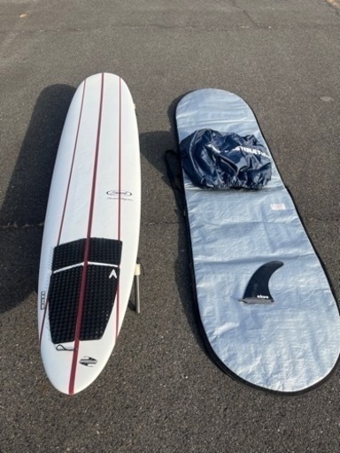 ハードケース、デッキカバー付き　ロングボード　ボードワークス　ビル・スチュワート　9'4 程度良好