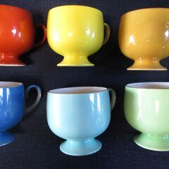 ノリタケの6色ティーカップの画像