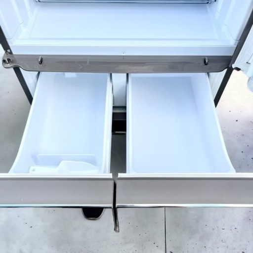 美品スリムタイプ！☆★シャープ ガラストップ 左右開き冷凍冷蔵庫 410L★☆