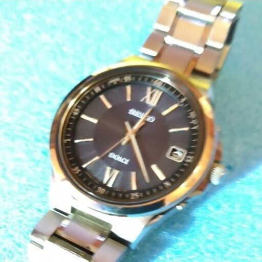 電波ソーラー 良品 セイコー ドルチェ 7B24-0AX0 黒文字盤