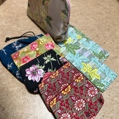 【ご希望に添えずすみませんでした】主に和布のファスナー付き袋ものの画像