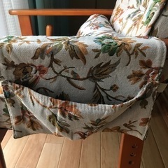 リクライニングレトロチェア　　花柄の画像