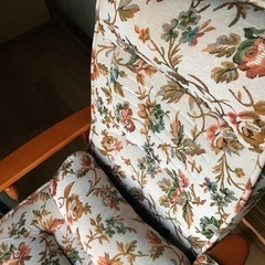 リクライニングレトロチェア　　花柄の画像