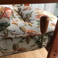 リクライニングレトロチェア　　花柄の画像