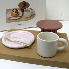 未使用 FrancFranc ポッテ おうちカフェセット 1人 プレート カップ ケーキスタンド トレイ 札幌市 清田区 平岡の画像