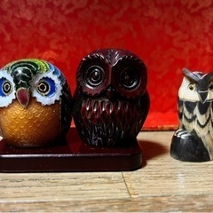 フクロウ置物