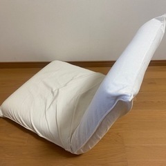 無印良品 無印 座椅子 折りたたみ 洗いざらしの綿帆布(生成)の画像