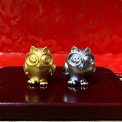 フクロウ置物