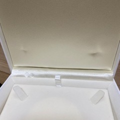 ラストプライス！ジュエリーケース紙製☆大きめ深めボックス内側ベルベット☆白黒の画像