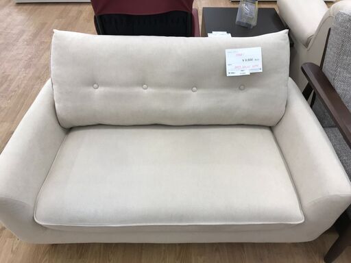 ★ジモティ割あり★ ニトリ ソファー ベージュ H73×W125×D74 クリーニング済み KJ3890