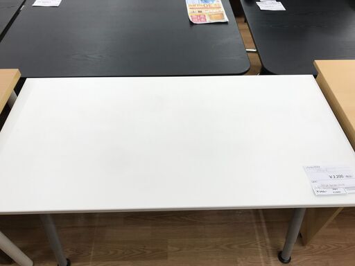 ★ジモティ割あり★  パソコンデスク ホワイト H69×W120×D60 クリーニング済み KJ3893