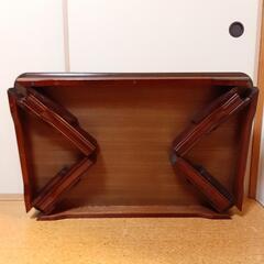木製　座卓　折りたたみの画像