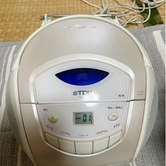 CD&ラジオプレイヤーTDK製を無料で差し上げます。