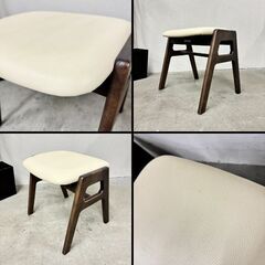  15174  カリモク スタッキングスツール　フェイクレザー　   ◆大阪市内・東大阪市他 5,000円以上ご購入で無料配達いたします！◆ ※京都・高槻・枚方方面◆神戸・西宮・尼崎方面◆奈良方面、大阪南部方面　それぞれ条件付き無料配送あり！            