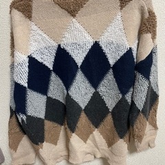カーディガン　ベージュの画像