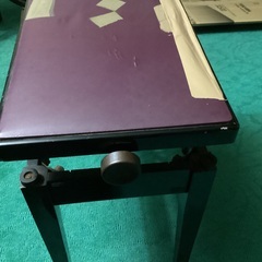 ピアノ用椅子(カバー付)　高さ調整できます。の画像