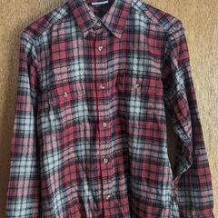 whole Earth collection ネルシャツ RED beigeの画像