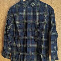 journal standard ネルシャツ チェック ネイビー ブラウンの画像