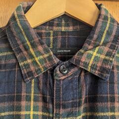 journal standard ネルシャツ チェック ネイビー...