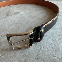 本革ベルト　黒の画像