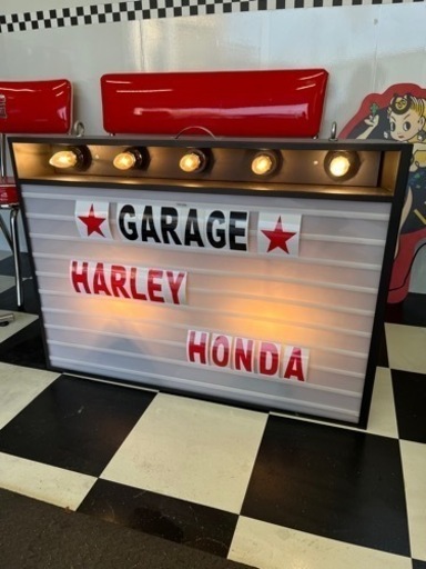 エレクトリックサインポード　アメリカン　ダイナー　ガレージ