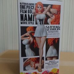 新品　箱入り　ワンピース フィルムゴールド GLITTER&GLAMOURS ナミ フィギュアの画像