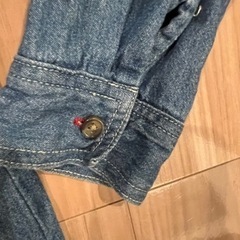 【エンジェルラブ】デニム　ワンピース　シャツ150の画像