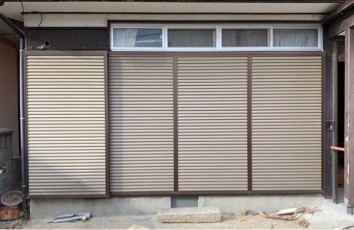 サッシ雨戸　特注サイW3900H1880