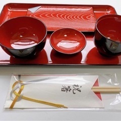 【新品未使用】お正月に！お祝い膳セットの画像