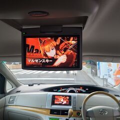 エスティマ　2.4アエラスGエディション 4WD　H20　車検7/1　走行98000ｋ　純正HDDナビ＆フルセグTV＆純正フリップダウン＆カラーバックカメラ 　両側パワースライド　17ＡＷ　キセノン　7人乗り　禁煙車の画像