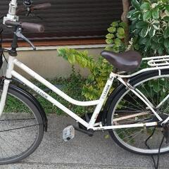 お譲り先決まりました。申し訳ございません。 中古 白 自転車 