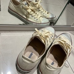 コンバース ベージュ 27.5の画像