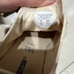コンバース ベージュ 27.5の画像