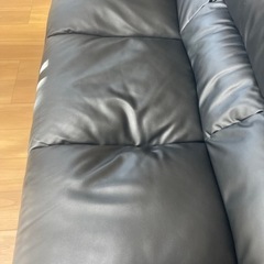 ◼️取引中◼️ニトリの黒いソファの画像