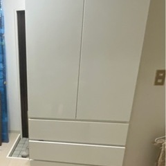 12/18迄】ニトリ ブレザータンス ポルテD 80BC ホワイト (ゆち