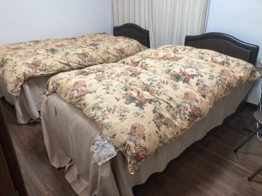 【受付終了】【ニトリ　シンプルベット＋dual poketマットレス】定価総額10万円以上