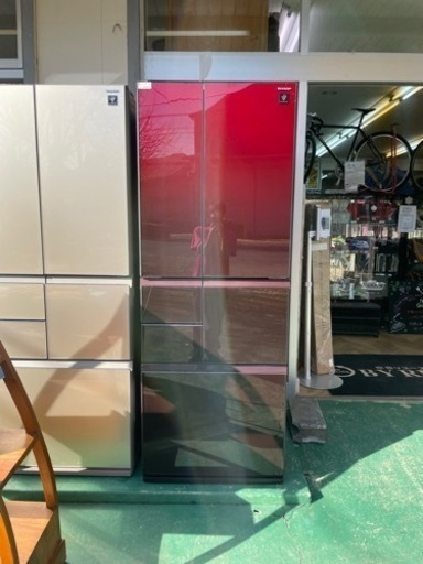 【BY REUSE 出水店 出張買取•見積完全無料¥0】SHARP 6ドア冷蔵庫｜SJ-GT50B 2016