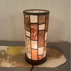 和紙でステンドグラス風ランプ作りの画像