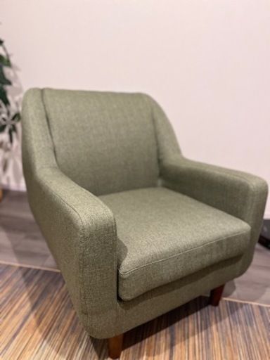 【最終値下げ】NOCE 1人がけソファ グリーン