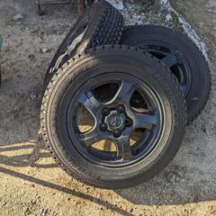 パジェロミニ　15インチ　スタッドレス　純正アルミ