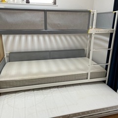 IKEA VITVAL 二段ベッド　+エキストラと専用マットレス2枚