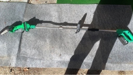 最終値下げ!新品同様 高枝切り電動チェーンソー 4インチ 1.7メートル ハンディチェーンソーでも使用可能